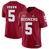 Oklahoma Sooners 5 Marquise Brown Red College Football Jersey Dzhi,baseball caps,new era cap wholesale,wholesale hats